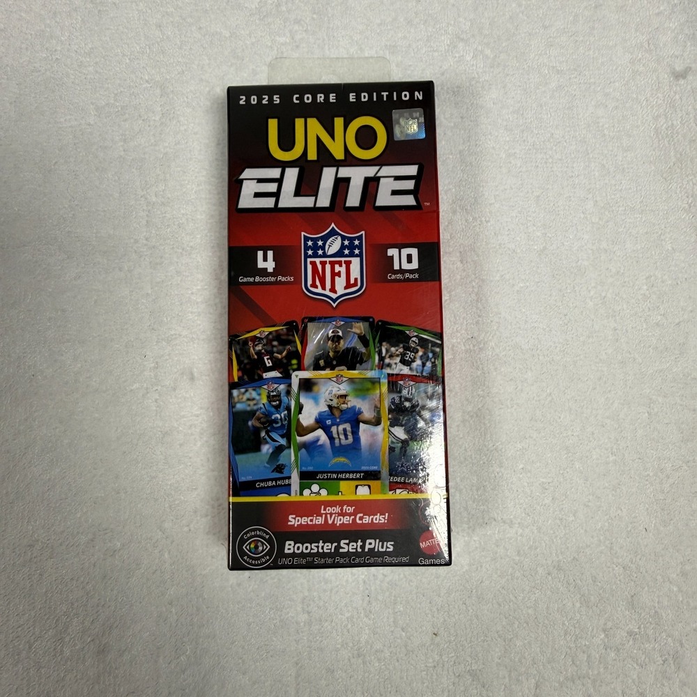 2025 UNO Elite NFL Core Edition Football‎ Booster Set Plus Brand New Sealed